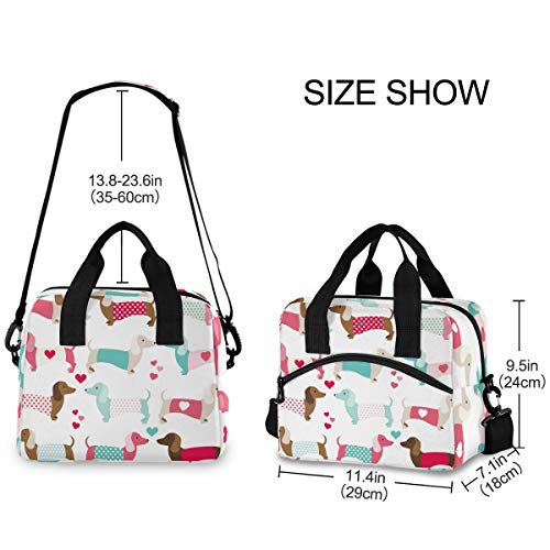 dachshund lunch bolsa