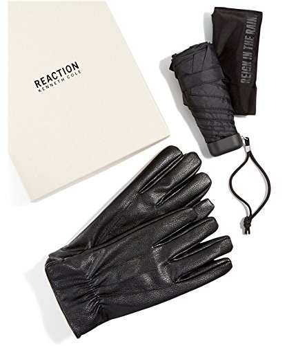 REACTION Men's Leather Gloves & Umbrella Gift Set LARGE REACTION Men's Leather Gloves & Umbrella Gift Set LARGE