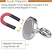 Super Strong Neodymium Fishing Magnets, 175 lbs(80 KG) Pulling Force Rare Earth Magnet with Eyebolt Diameter 1.89 inch(48 mm) for Retrieving in River and Magnetic Fishing