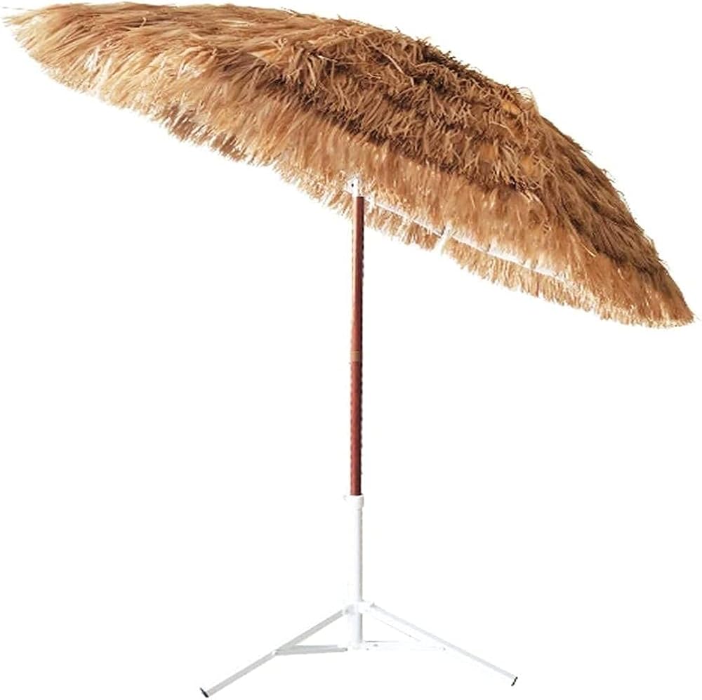 Garden Unbrellas Outdoor,Beach Umbrellas, 6.5ft Tiki Umbrella Imitate