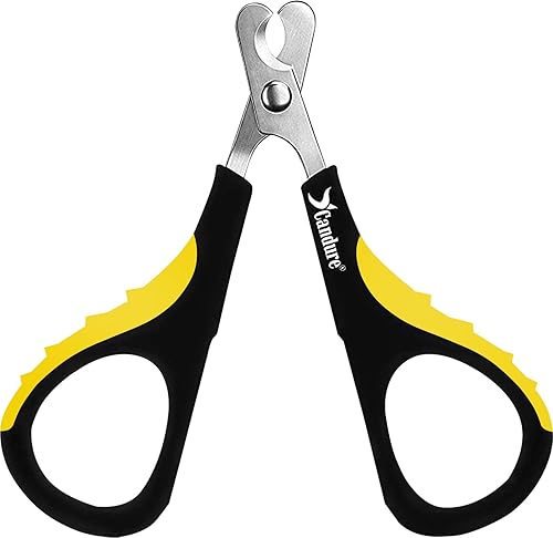 Candure Cat Nail Clipper Stainless Steel Cat Claw Trimmers for Rabbits,  Guinea Pigs, Birds, Puppies, Kittens and Small Animals Pet Nail Clipper for 