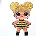 WNQY Girls Surprise Princess Shirt and Skirt Set Doll Dress for Doll Surprised (140/6-7Y, Rose)
