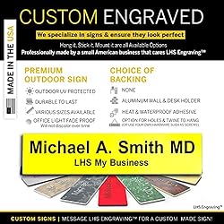 LHS My Business | Door Name Plate Personalized for