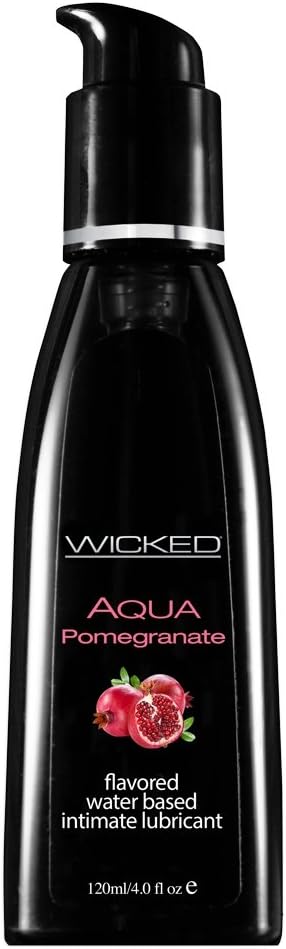 Wicked Sensual Care Wicked Aqua Pomegranate Water Based Lubricant 4 Ounce