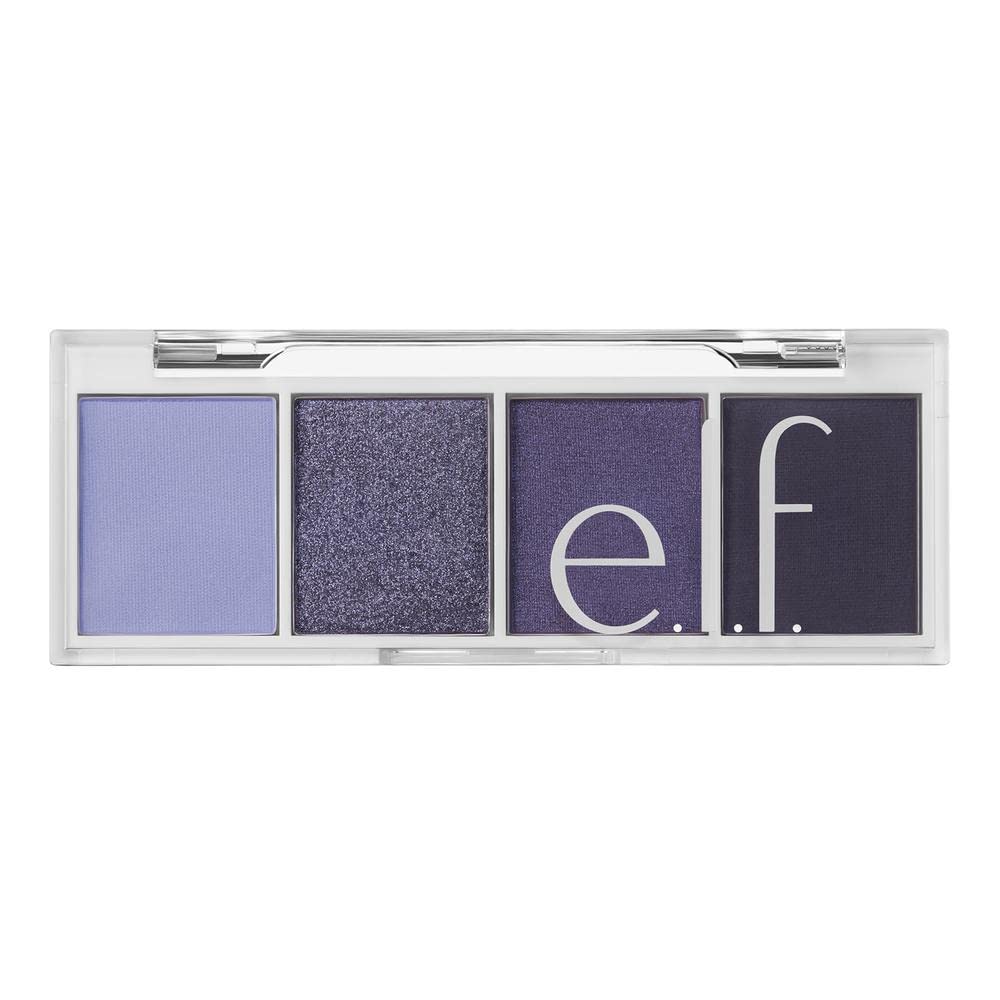 e.l.f. Cosmetics Bite-Size Eyeshadow, 4 Ultra-Pigmented Matte & Shimmer Shades, Creamy & Blendable Powder Formulas, Acai You, 0.12 Oz (3.5g)