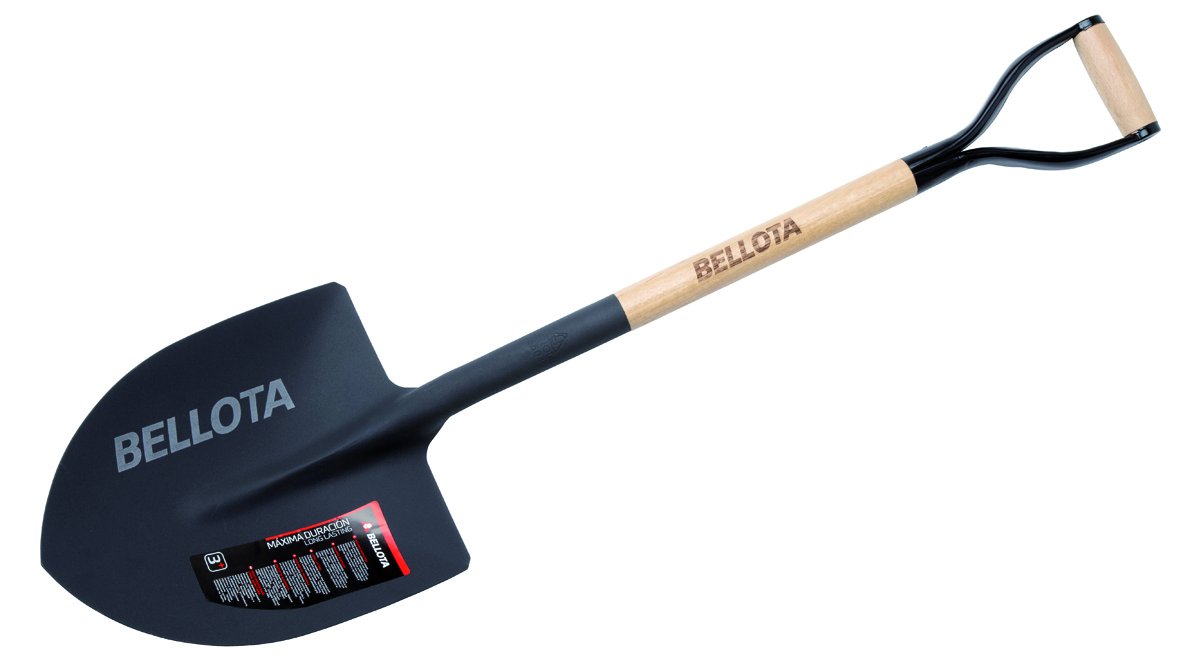 BELLOTA 5501 2 Ma Blade with Tapered D-Handle Shovel Blade 325 x 265 mm