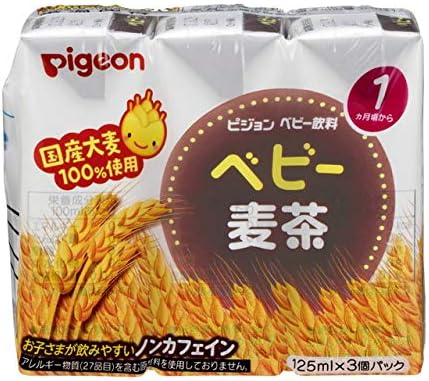 Amazon ピジョン ベビー麦茶 １ヶ月頃から １２５ｍｌｘ３本 ３個セット ピジョン 服薬補助ゼリー
