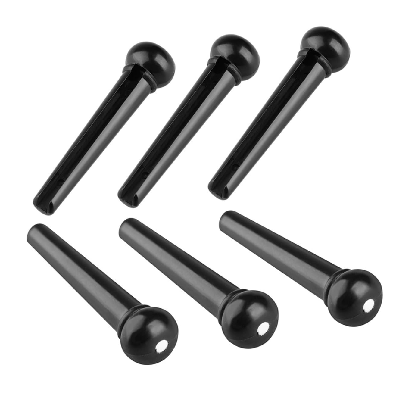 FUNOMOCYA 6pcs Guitar Bridge Pins Acoustic Guitar Pegs for Enhanced Sound Transmission Easy Replacement for Electric and Acoustic Guitars
