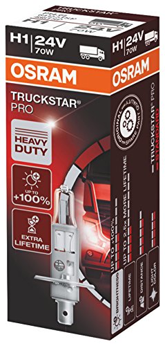 OSRAMTRUCKSTAR PRO H1 halogen headlamp, 64155TSP, 24 V commercial vehicle, folding carton box (1 unit)