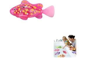Magic Water-Activated Glowing Swimming Fish, Pool Toy Robotic Fish, Interactive Colorful Robot Fishes for Bathtub, Swimming P