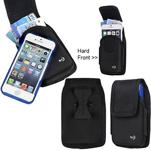 Hard Shell Front Heavy Duty Rugged Cargo Case with Extra Pocket fits iPhone 6 PLUS, iPhone 6s Plus.