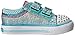 Skechers Kids Twinkle Toes Shuffles Sweet Steps Light-Up Sneaker,Turquoise/Lavender,9 M US Toddler
