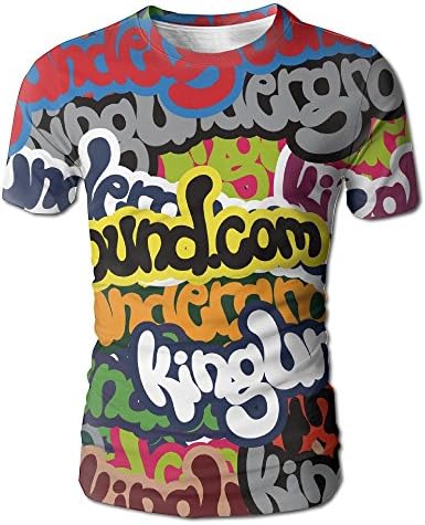 Hip Hop King Undergroud For Men Tees T Shirts 80s Short Tees Personality