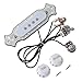 Kmise MI0303 Prewired 4-String Guitar Sound Hole Pickup Wiring Harness for Cigar Box
