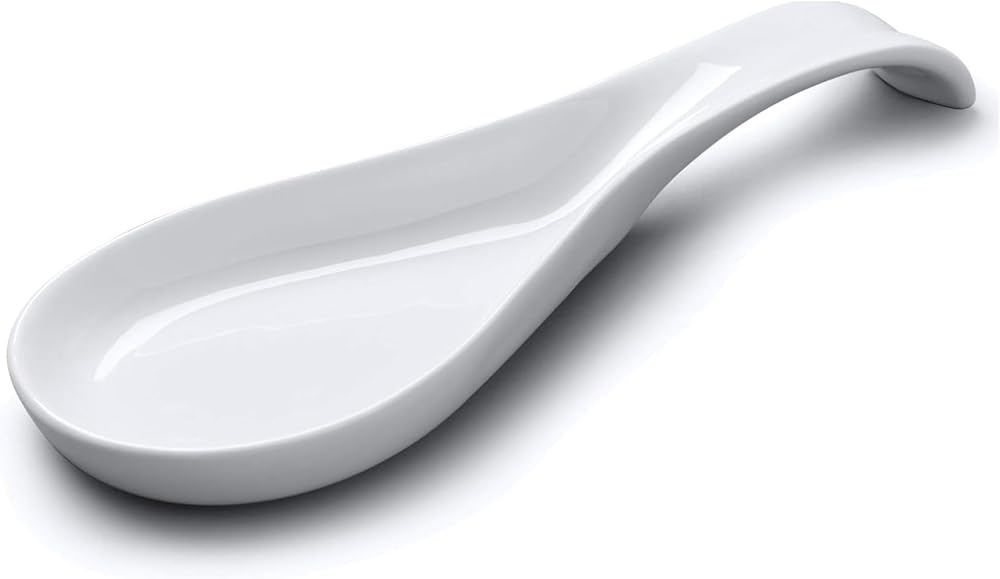 WM Bartleet & Sons Traditional Porcelain Spoon Rest - White Ceramic