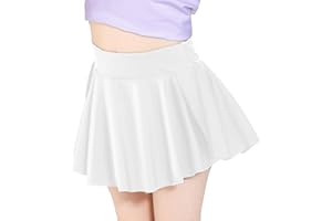 Hvididan Skort Girls, Athletic Skirts for Tennis Golf, Butterfly Flowy Shorts for Kids, Shorts with Pocket