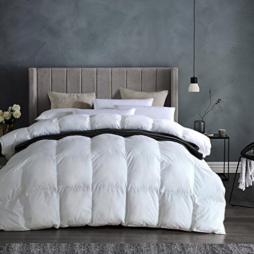 Luxurious White Goose Down Comforter King Size Duvet Insert 1200 Thread