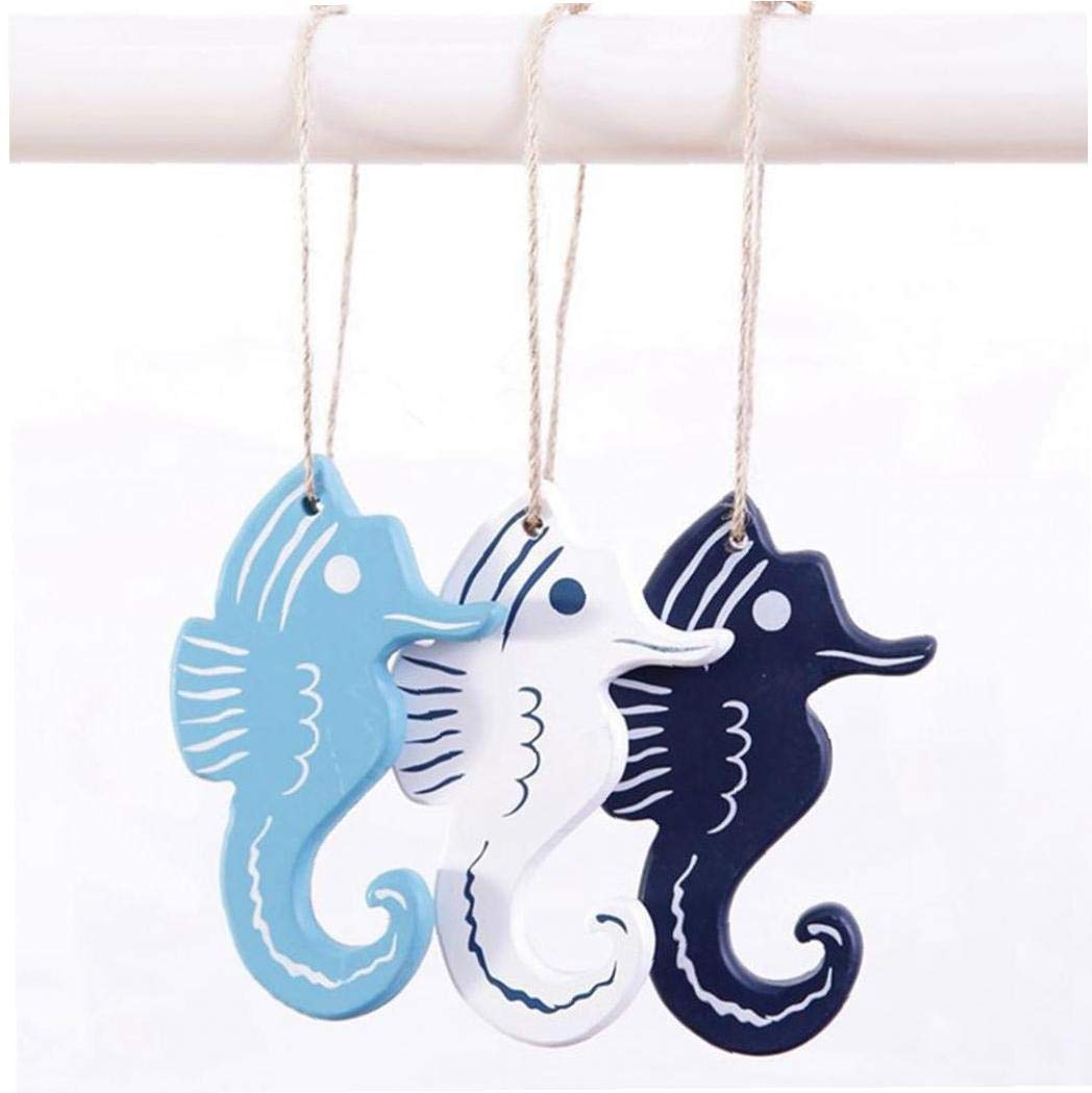 Decoración De Pared De Madera para Colgar Fondo Natural Mariscos