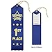 1st – 2nd – 3rd Place Swimming Award Ribbons – 75 count value pack. 25 each Blue Red White - Includes Event card and string – Made in the USA