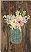 P. Graham Dunn Blessed & Grateful Jar of Flowers Design 24 x 14 Wood Boxed Pallet Wall Art Sign Plaque
