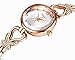 Voeons Women's Fashion Analog Rose Gold Watch Lady's Luxury Diamond Bracelet Dress Watches Minimalist Female Wrist Watch