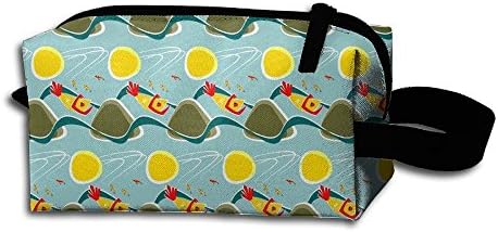 Fishing Lure Ladies Makeup Cosmetic Pouch Bag Large Capacity Accessory Case