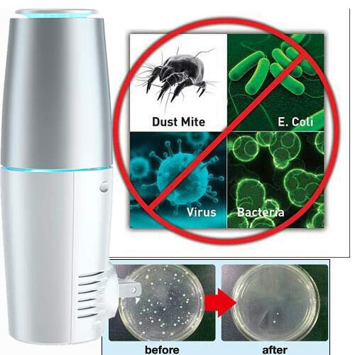 Portable UVC Air Purifier Eliminate Sanitize Airborne viruses, Germs