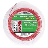 Weed Warrior 17067 Pulverizer Bi-Component Twist Trimmer Lines, 0.080" by 100'
