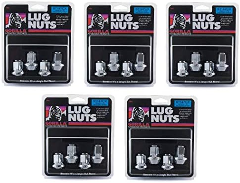 Gorilla Automotive 61147CX Chrome 13/16" (14mm x 1.50 Thread Size) Hex Lug Nut (5)