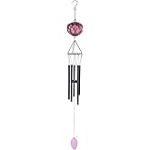 Taman Wind Chime for Outdoor - 35.5" Glass Wind Chimes for Outside Deep Tone Decorative Memorial Gift for Home, Outdoor, Yard, Patio, Balcony, Garden Decor