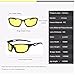 Long Keeper Night Vsion Sunglasses for Cycling Running Fishing Driving Men and Women Yellow Lens(Black, Yellow)