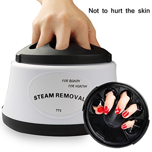 Gel Nail Polish Remover Tool Steamer Machine Portable Electric Nail Art Equipment for Salon Home Use, Easy Cleaner