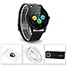 Excelvan K88H Bluetooth Smart Watch Fitness Tracker (Pedometer, Heart Rate Monitor, Call/SMS Reminder, Sleep Monitorfor Android IPhone), Black