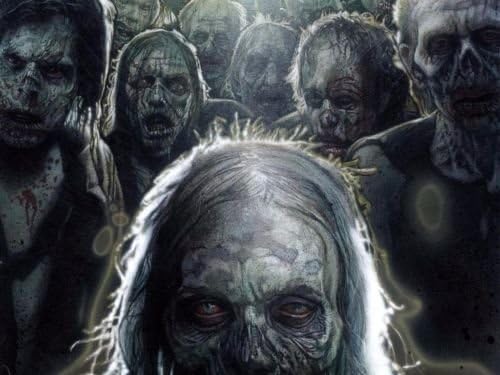 CAKEUSA Walking Dead Zombies or ZombiesBirthday Cake Topper Edible Image 1/4 Sheet Frosting