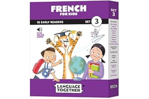 French for Kids Set 3: Beginner Reader Box Set – 10 Readers with Online Audio | School Day Words & More Early Learning in Fre