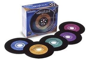 Verbatim Digital Vinyl 700 MB Multicolor CD-R Pack with Jewel Cases (5 Discs)