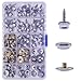 120 Pcs Snaps Fastener Screw Snaps, (Marine Grade, 3/8