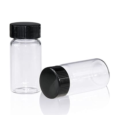 Buy Sample Vial Clear Glass 24 400 Thread Storage Vial 20ml Capacity 27 5mm I D X 57mm With 24 400 Black Closed Cap Pe Liner Pack Of 100 By Alwsci Online In Turkey B07dfdmpyc