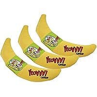 YEOWWW! DuckyWorld 100% ORGANIC CATNIP Leaf & Flower Cat Toy BANANA 3 PACK