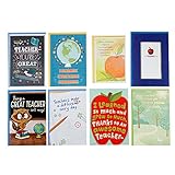 Hallmark Teacher Appreciation Greeting Card Assortment for Day Care, Preschool, Elementary School, End of School or Back to School (8 Cards/Designs and 8 Envelopes)
