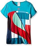 adidas Performance Girls Adizero Tee, Aqua, Small