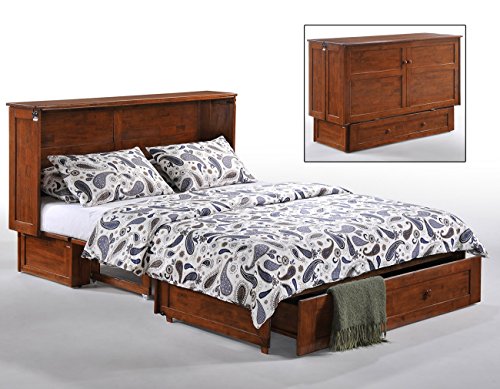 Best night and day furniture murphy cabinet bed with mattress