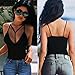 Kwok Blouse, Women's Bra Crop Bustier Bralette Corset Tops Tank T-Shirt (XL, Black)