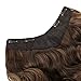 REECHO 24″ V-Shaped Long Hair Extensions 4 Clips in on Natural Wavy Curly Hairpiece for Womem – Medium Warm Brownthumb 2
