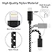 DTLake DFAGR [4 Pack] Lightning Cable, [3FT 6FT 6FT 10FT] Charge Cable Nylon Braided USB Charging Syncing Cord Compatible iPhone X/8/8 Plus/7/7 Plus/6S/6S Plus/iPad, etc (Black)