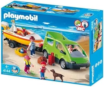 playmobil coche y lancha
