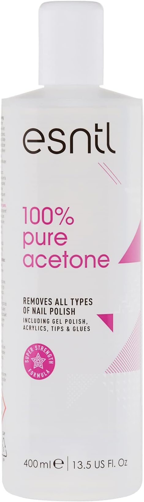 ESNTL 100% Pure Acetone Nail Polish Remover 400ml Super Strength