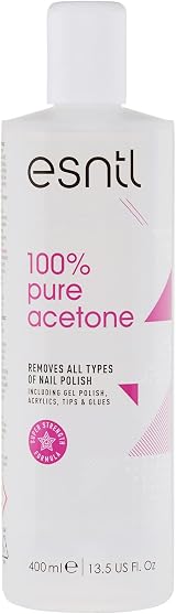 ESNTL 100% Pure Acetone Nail Polish Remover 400ml Super Strength