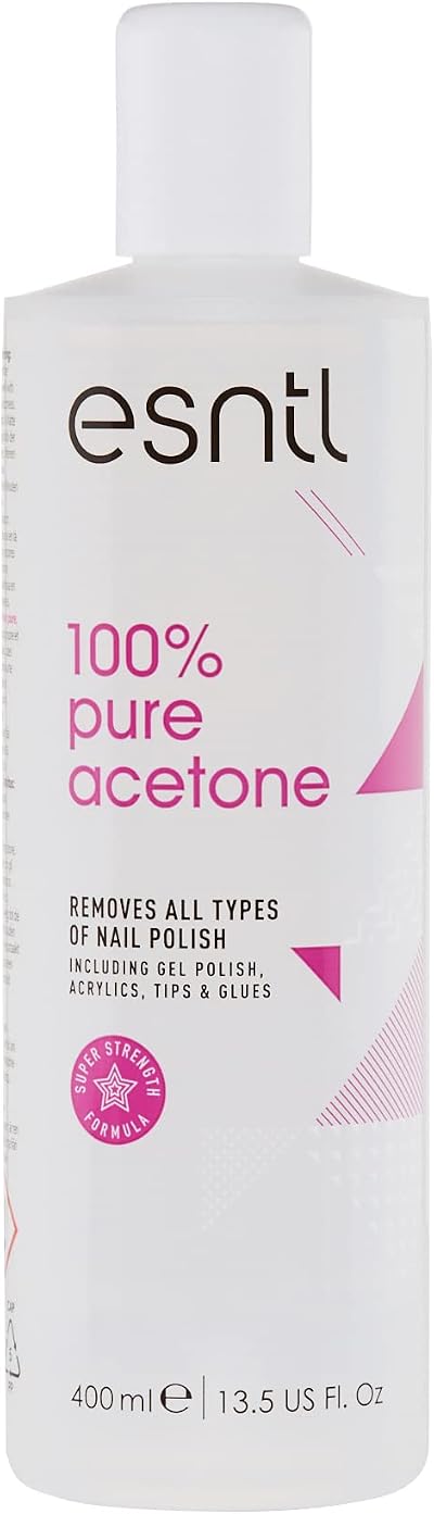 ESNTL 100% Pure Acetone Nail Polish Remover 400ml Super Strength