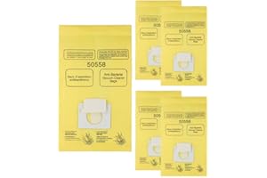 Emiif Type CQ Replacement Vacuum Cleaner Bags for Kenmore 5055 50557 50558, 5 or 10 Pack, Yellow Dust Collection Bag with Eff